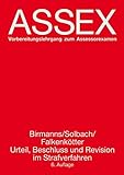 Urteil, Beschluss und Revision im Strafverfahren (Assex) livre