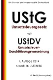 Umsatzsteuergesetz (UStG) mit Umsatzsteuer-Durchführungsverordnung (UStDV) livre