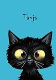 Personalisiertes Notizbuch DIN A5 - Katze - Tanja: 80 blanko Seiten mit kleiner Katze auf jeder Seit livre