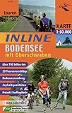 Inline-Bodensee mit Oberschwaben: Inlinetouren-Freizeitkarte für Inlineskating 1:50000 (Inline-Tour livre