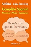 Complete Spanish Grammar Verbs Vocabulary: 3 Books in 1 livre