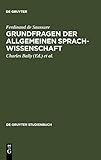 Grundfragen der allgemeinen Sprachwissenschaft (De Gruyter Studienbuch) livre
