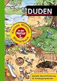 Duden - Kleines Wimmel-Wörterbuch - In der Natur (Duden Wimmelwörterbücher) livre