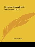 Egyptian Hieroglyphic Dictionary livre