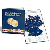Leuchtturm 300408 PRESSO Münzalbum für 16 deutsche 2 Euro Gedenkmünzen der Bundesländer | 2 Euro livre