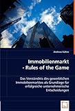 Immobilienmarkt - Rules of the Game: Das Verständnis des gewerblichen Immobilienmarktes als Grundla livre