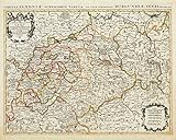 Historische Karte: Sachsen - Thüringen - Anhalt 1696 - Le cercle de la Haute Saxe, ou sont compris livre