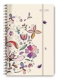 Collegetimer Flower Art 2014/2015 - Schülerkalender A5 - Weekly - Ringbindung - 224 Seiten livre