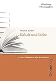 Oldenbourg Textausgaben: Kabale und Liebe livre
