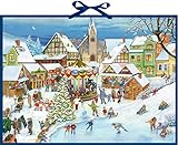 Wand-Adventskalender - Weihnachtsmarkt im Dorf livre