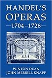 Handel's Operas, 1704-1726 livre