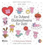 Blinies: Ein Dutzend Glücksschweine für Dich! 2013 Postkartenkalender livre