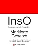 InsO, Insolvenzordnung, Smarte Gesetze, Markierte Gesetze: Hervorhebung von wichtigen Textstellen f livre