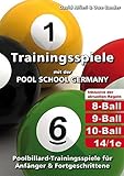 Trainingsspiele mit der POOL SCHOOL GERMANY: Poolbillard-Trainingsspiele für Anfänger & Fortgeschr livre