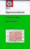 DAV Alpenvereinskarte 31/1 Stubaier Alpen Hochstubai 1 : 25 000 Wegmarkierungen (Alpenvereinskarten) livre