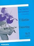 Easy Concertos and Concertinos for Violin and Piano: Concertino in G: Op. 11 (1st Position) livre