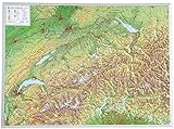 Schweiz 1:500.000 ohne Rahmen: Reliefkarte Schweiz 1:500.000 ohne Rahmen (Tiefgezogenes Kunststoffre livre