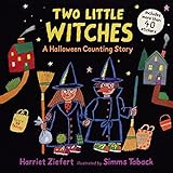 Two Little Witches: A Halloween Counting Story Sticker Book livre