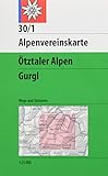 Ötztaler Alpen - Gurgl: Wege und Skitouren - Topographische Karte 1:25000 (Alpenvereinskarten) livre