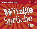 Witzige Sprüche - Kalender 2018 livre