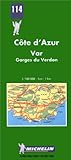 Carte routière : Côte d'Azur - Var, N° 114 livre