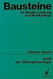 Abriss Der Stimmphysiologie livre