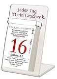 Tagesabreißkalender 2017: mit Acrylglas-Aufsteller livre