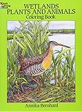 Wetlands Plants and Animals Coloring Book livre