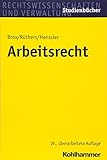 Arbeitsrecht (Studienbucher Rechtswissenschaft) livre