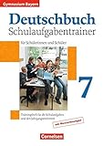 Deutschbuch Gymnasium - Bayern: 7. Jahrgangsstufe - Schulaufgabentrainer mit Lösungen livre