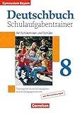 Deutschbuch Gymnasium - Bayern: 8. Jahrgangsstufe - Schulaufgabentrainer mit Lösungen livre