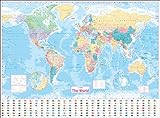 Collins World Wall Laminated Map livre