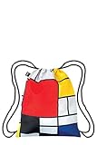 LOQI Backpack PIET MONDRIAN Composition Red Yellow Blue Black livre