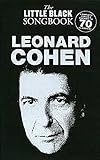 Leonard Cohen Little Black Songbook- livre