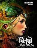 Fairyland Grayscale Coloring Book livre