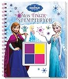 Disney Die Eiskönigin Mein Fingerstempelbuch: Mit 4 zauberhaften Fingerfarben livre