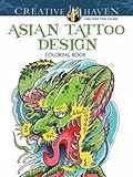 Asian Tattoo Design Adult Coloring Book livre