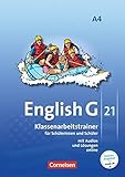 English G 21 - Ausgabe A / Band 4: 8. Schuljahr - Klassenarbeitstrainer mit Lösungen und Audios onl livre