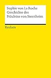 Geschichte des Fräuleins von Sternheim (Reclams Universal-Bibliothek) livre