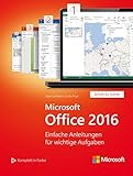 Microsoft Office 2016 (Microsoft Press): Einfache Anleitungen für wichtige Aufgaben (Schritt für S livre