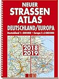 Neuer Straßenatlas Deutschland/Europa 2018/2019: Deutschland 1 : 300 000 . Europa 1 : 3 000 000 livre