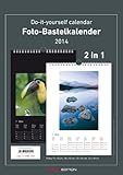 Foto-Bastelkalender 2014 2 in 1 schwarz/weiss datiert 21 x 29,7 cm, Bastelkalender 2014: Do it yours livre