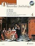 Baroque Recorder Anthology 4: 23 Works for Alto Recorder and Piano With Piano Accompaniment. livre