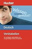 Verbtabellen Deutsch: Die wichtigsten regelmäßigen und unregelmäßigen Verben im Überblick / Buc livre