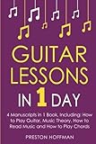 Guitar Lessons: In 1 Day - Bundle - The Only 4 Books You Need to Learn Acoustic Guitar Music Theory livre