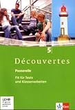 Découvertes 5: Fit für Tests und Klassenarbeiten. Arbeitsheft mit Lösungen und CD-ROM 5. Lernjahr livre