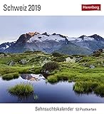 Schweiz - Kalender 2019: Sehnsuchtskalender, 53 Postkarten livre