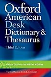 Oxford American Desk Dictionary & Thesaurus livre