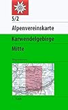 Karwendelgebirge, Mitte: Topographische Karte 1:25.000 (Alpenvereinskarten) livre