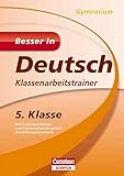 Besser in Deutsch - Klassenarbeitstrainer Gymnasium 5. Klasse (Cornelsen Scriptor - Besser in) livre